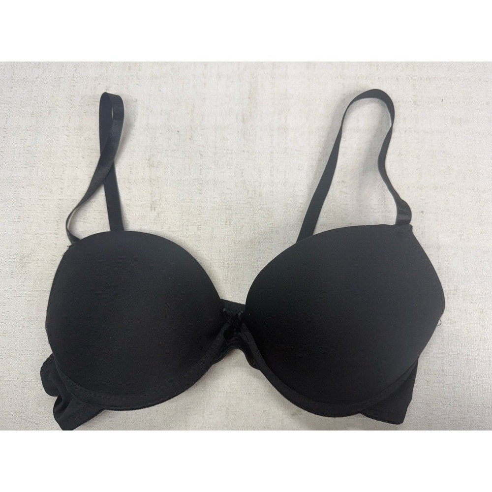 Women's Love Affair Bra Black Size 36C Push Up Bra